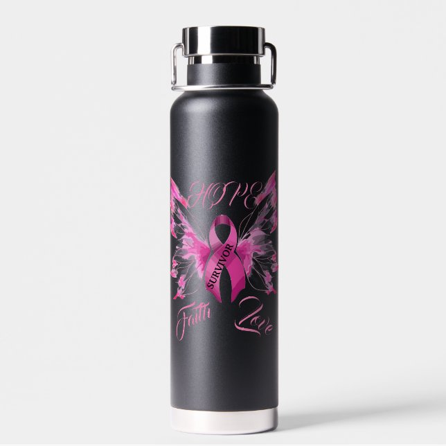 Breast Cancer Awareness Water Bottle (Back)