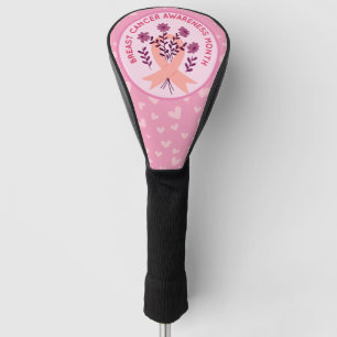 Breast Cancer Awareness with Pink Golf Head Cover