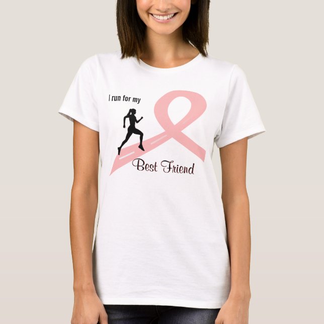 Breast Cancer Awareness Woman Runner Shirt (Front)