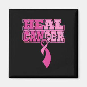 Breast Cancer Awareness World Cancer Day HEAL CANC Magnet