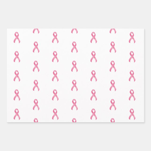 Breast Cancer Awareness Wrapping Paper Sheet (Front)