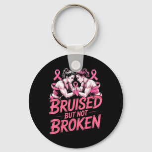 Breast Cancer Awareness Wrestling Fan Wrestler Key Ring