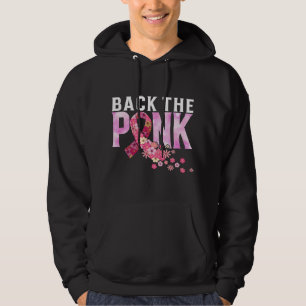 Breast Cancer Back The Pink Ribbon Flower Decor Br Hoodie