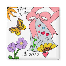 Breast cancer bell and ribbon