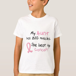 Breast Cancer BIG MUSCLES 1.1 Aunt T-Shirt