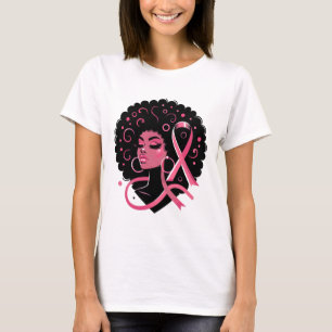 Breast Cancer Black African American Women Support T-Shirt