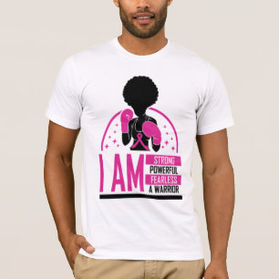 Breast cancer black woman warrior melanin survivor T-Shirt