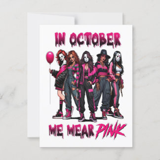 Breast Cancer Bow 2025 t-shirt | Breast Cancer Awa Postcard