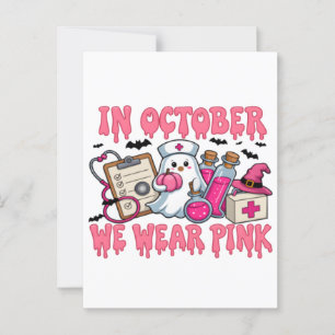 Breast Cancer Bow 2025 t-shirt Breast Cancer Awa Postcard
