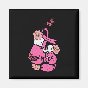 Breast Cancer Boxing Glove Pink Ribbon Awareness F Magnet