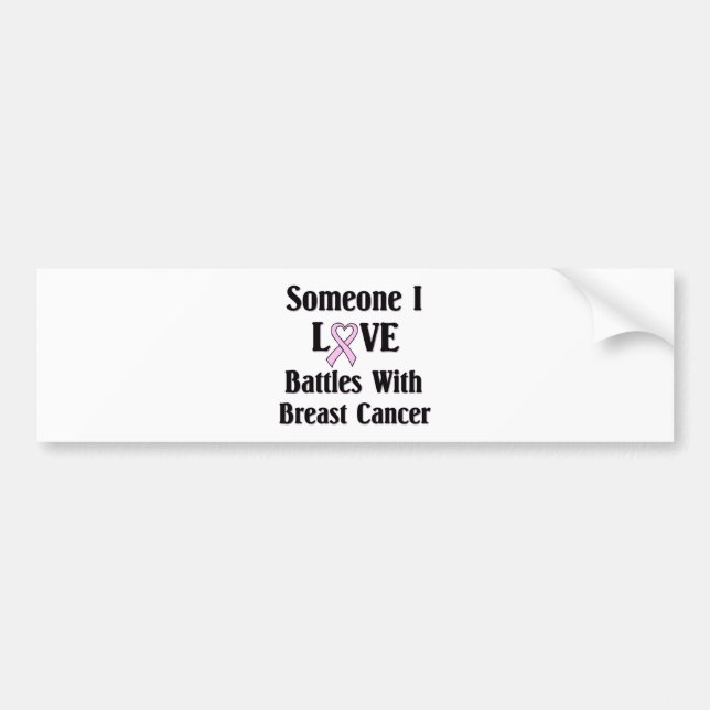 Breast Cancer Bumper Sticker (Front)