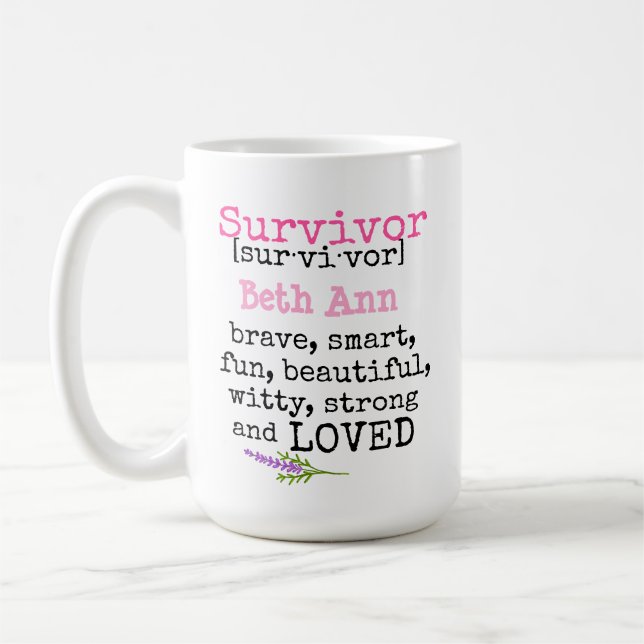 Breast Cancer Coffee Mug (Left)
