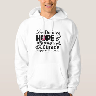 Breast Cancer Collage of Hope Hoodie
