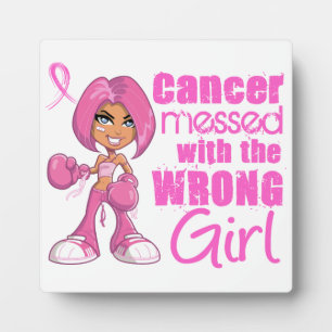 Breast Cancer Combat Girl 1 Plaque