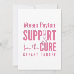 breast cancer custom support Invitation 