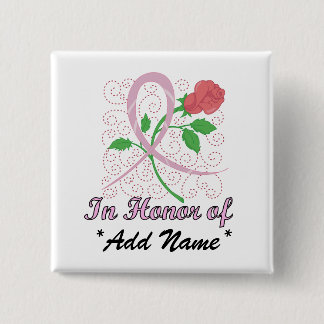 Breast  Cancer Customisable Square Button