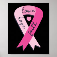 Breast Cancer Faith Hope Love Pink Ribbon Recovery