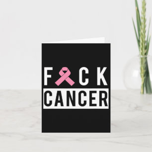 Breast Cancer Fight Cancer Ribbon 1  Card