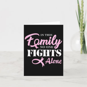 Breast Cancer Fight Cancer Ribbon Card