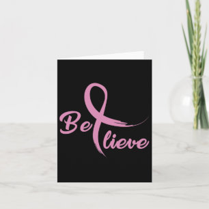 Breast Cancer Fight Cancer Ribbon  Card