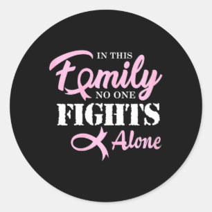 Breast Cancer Fight Cancer Ribbon  Classic Round Sticker