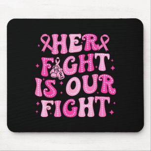 Breast Cancer Fight is Fight Boxing Gloves Womens Mouse Pad
