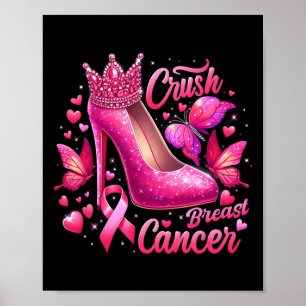 Breast Cancer Fight Like A Queen Black Afro Queen Poster