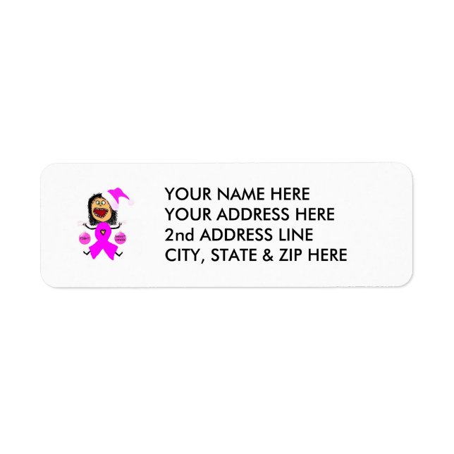 Breast Cancer Fight Return Address Label (Front)