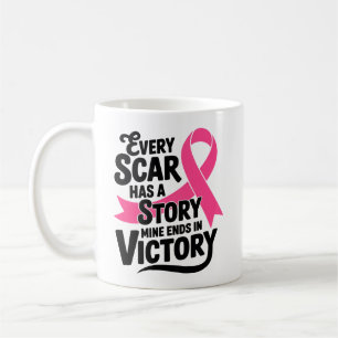 Breast Cancer Fighter Pink Ribbon Warrior Survivor Coffee Mug