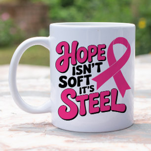 Breast Cancer Fighter Pink Ribbon Warrior Survivor Coffee Mug