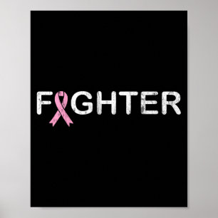 Breast Cancer Fighter World Day Awareness Support Poster