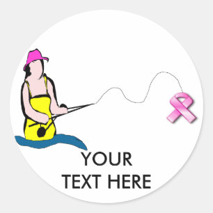 BREAST CANCER Fishing Sticker