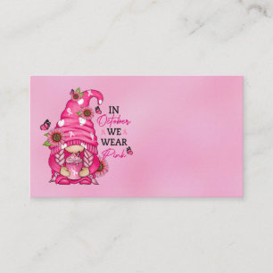 Breast Cancer Gnome Business Card