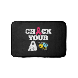 Breast Cancer Halloween Bath Mat