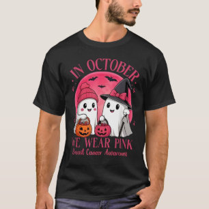 Breast Cancer Halloween for Women in October We We T-Shirt