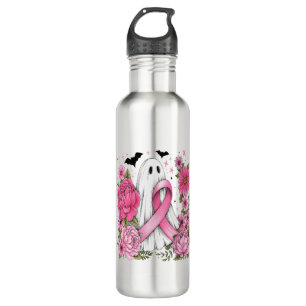 Breast Cancer Halloween Ghost Boho 710 Ml Water Bottle