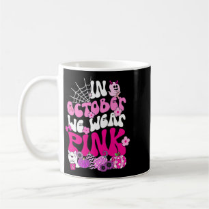 Breast Cancer Halloween October Pink Ribbon Awaren Coffee Mug
