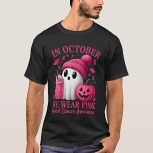 Breast Cancer Halloween Women in October We Wear P T-Shirt