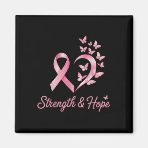 Breast Cancer Heart Butterfly's Awareness Wome Magnet