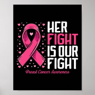 Breast Cancer Her Fight Is Our Fight Breast Cancer Poster