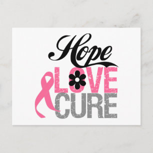 Breast Cancer HOPE LOVE CURE Gifts Postcard