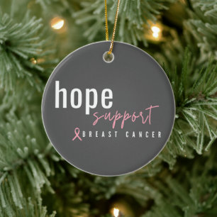 breast cancer hope support Christmas Ornament
