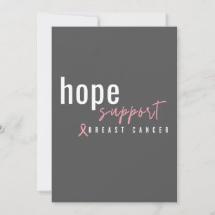 breast cancer. hope support Invitations 