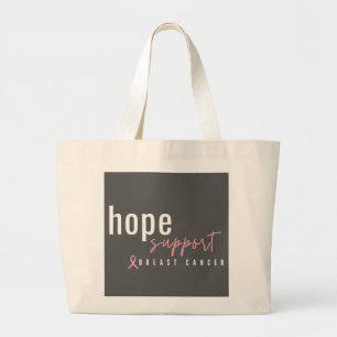 breast cancer. hope support. Totes & Bags