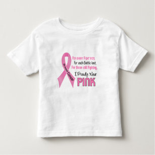Breast Cancer I Proudly Wear Pink 1 Toddler T-Shirt