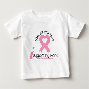 Breast Cancer I Support My Nana Baby T-Shirt