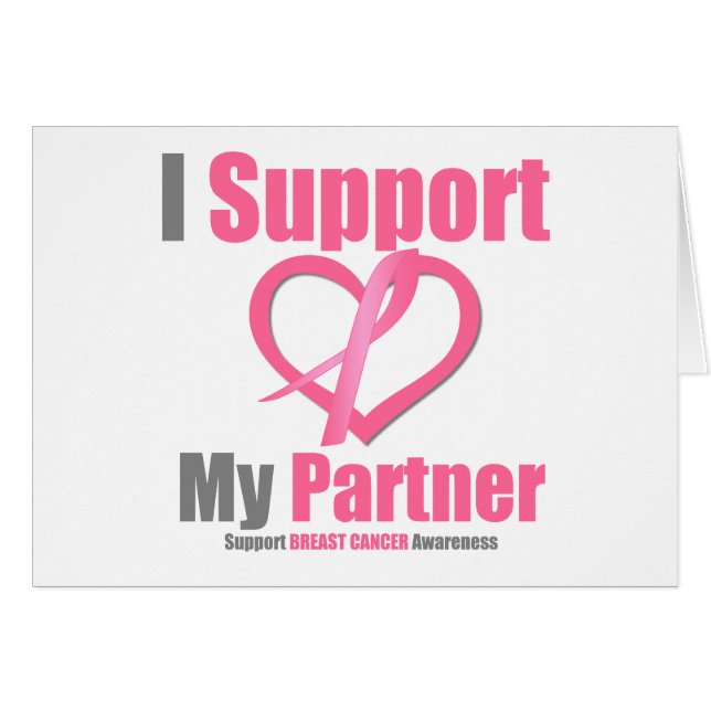 Breast Cancer I Support My Partner (Front Horizontal)