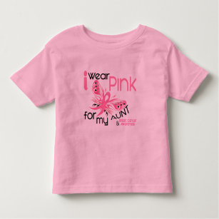 Breast Cancer I WEAR PINK FOR MY AUNT 45 Toddler T-Shirt