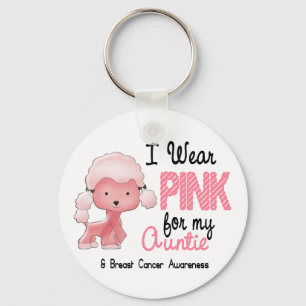 Breast Cancer I Wear Pink For My Auntie 47 Key Ring