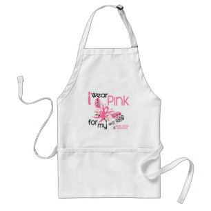 Breast Cancer I WEAR PINK FOR MY BEST FRIEND 45 Standard Apron